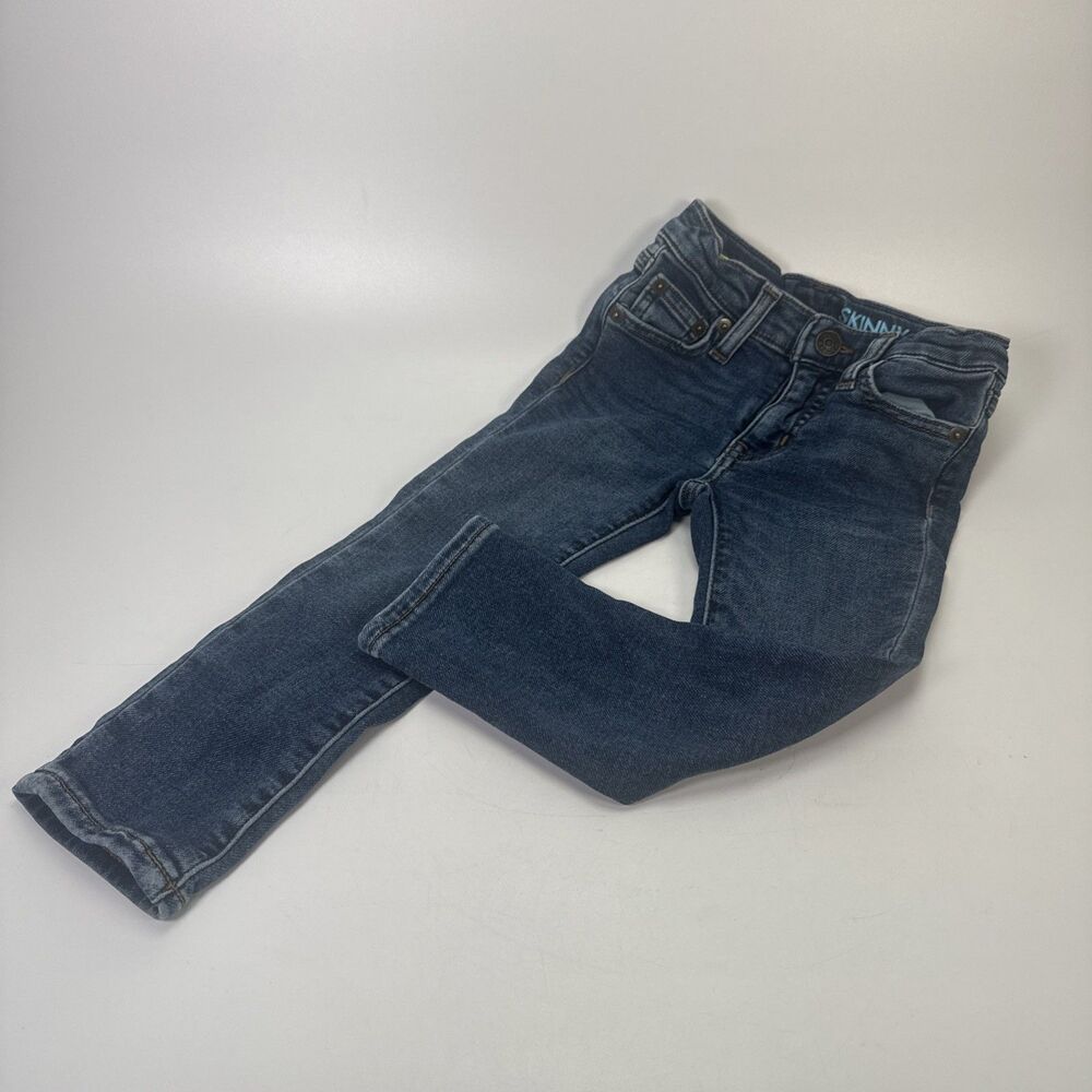 Crewcuts by J.Crew Blue Skinny 3 Denim Pull On Jeans Toddler Boy Size 3